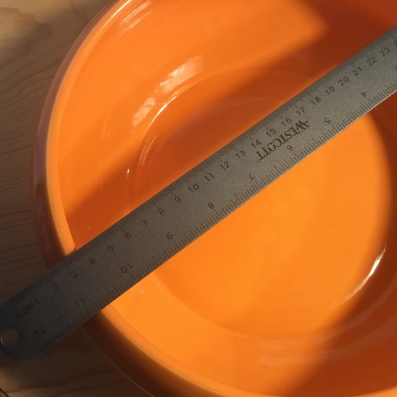 Gorgeous Vintage Studio Nova Large Orange Bowl Made In Portugal - Picture 5 of 6